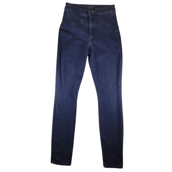 MOTHER Blade Swooner High Rise Skinny Jeans Road to Paradise 24 EUC - Picture 3 of 16